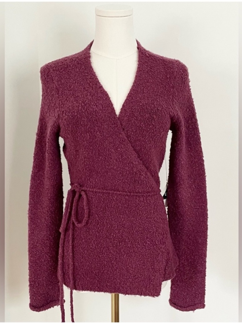NWOT Moda International Wrap Sweater Size M